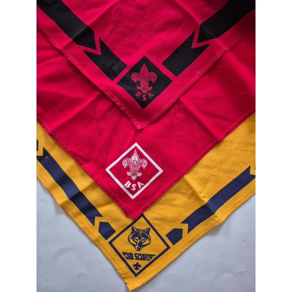 Vintage Boy Scouts of America BSA Cub Scouts Neckerchief Scarf Lot of 3